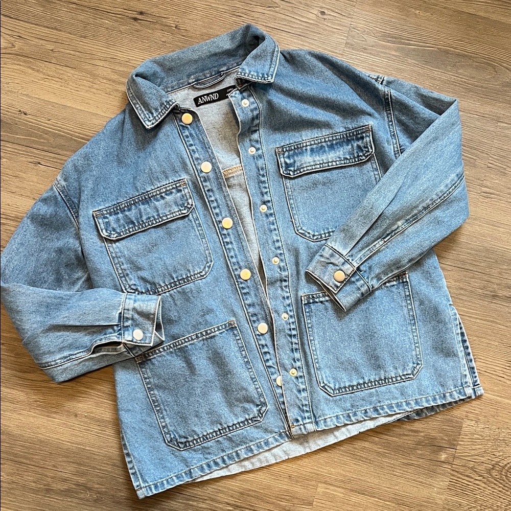 ANWND Blue Button Down Jean Jacket